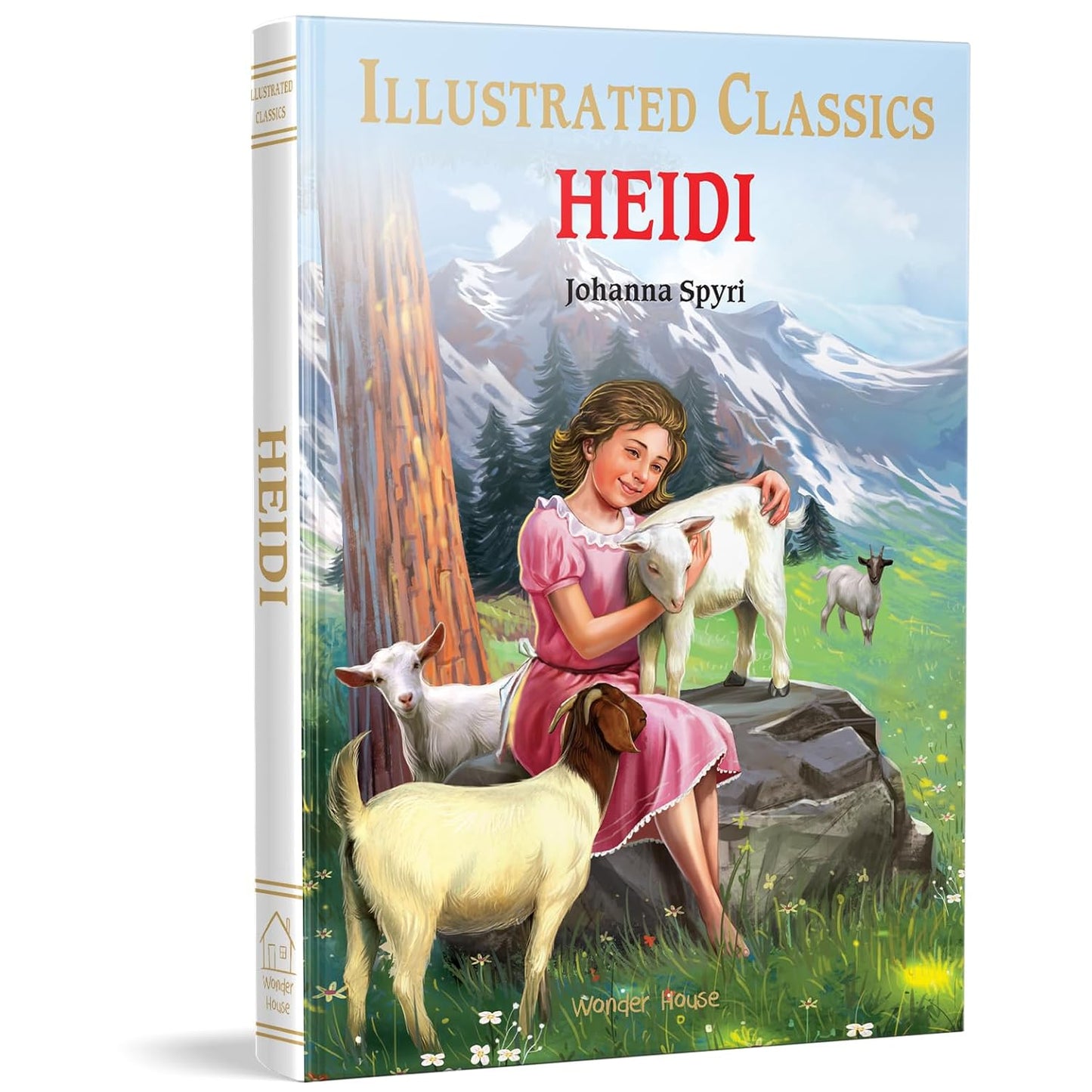 HEIDI : ILLUSTRATED ABRIDGED CHILDREN CLASSIC ENGLISH NOVEL WITH REVIEW QUESTIONS (HARDBACK) - JOHANNA SPYRI