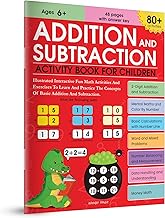 ADDITION AND SUBTRACTION ACTIVITY BOOK FOR CHILDREN - 80+ ACTIVITIES INSIDE - WONDER HOUSE BOOKS