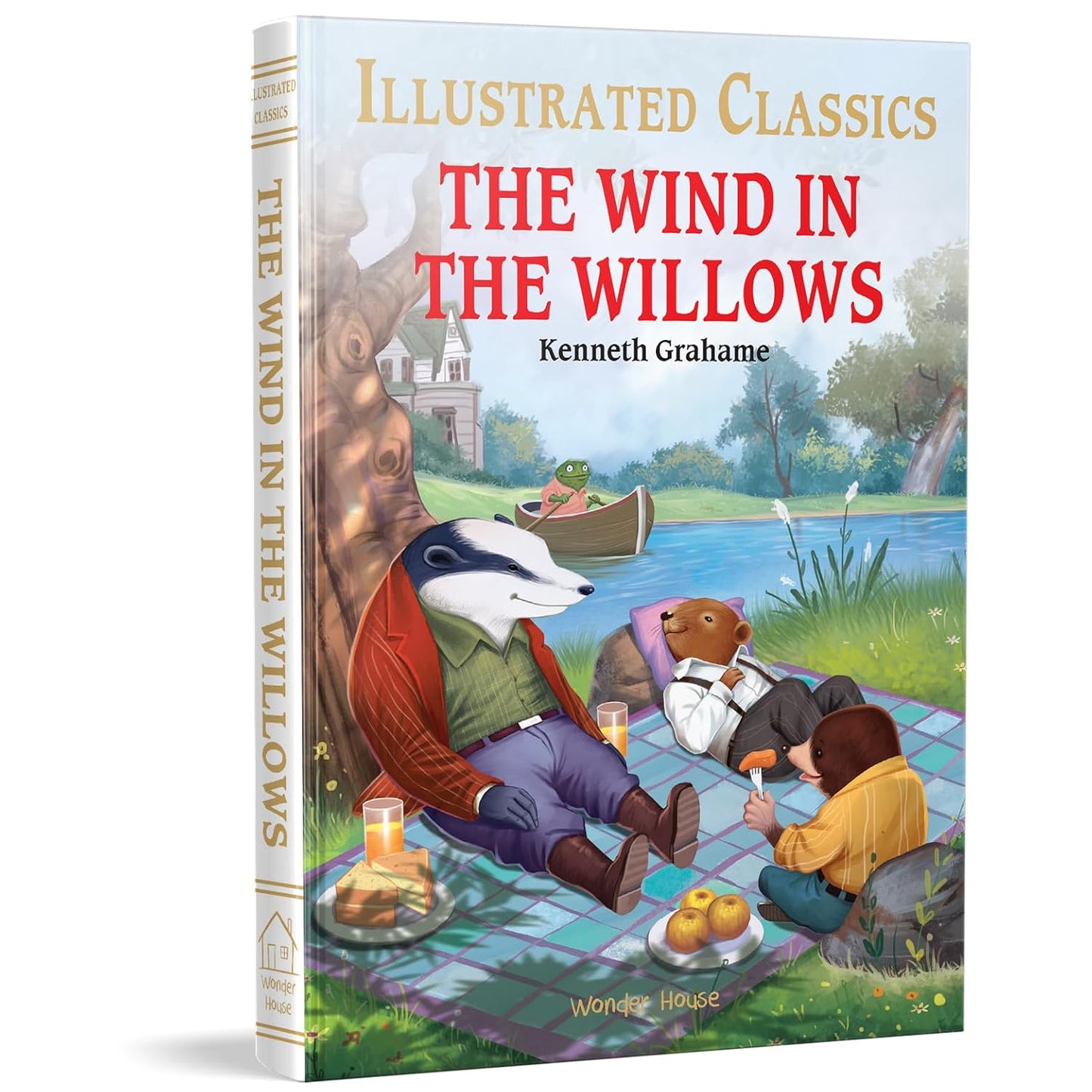 THE WIND IN THE WILLOWS : ILLUSTRATED ABRIDGED CHILDREN CLASSIC ENGLISH NOVEL WITH REVIEW QUESTIONS - KENNETH GRAHAME