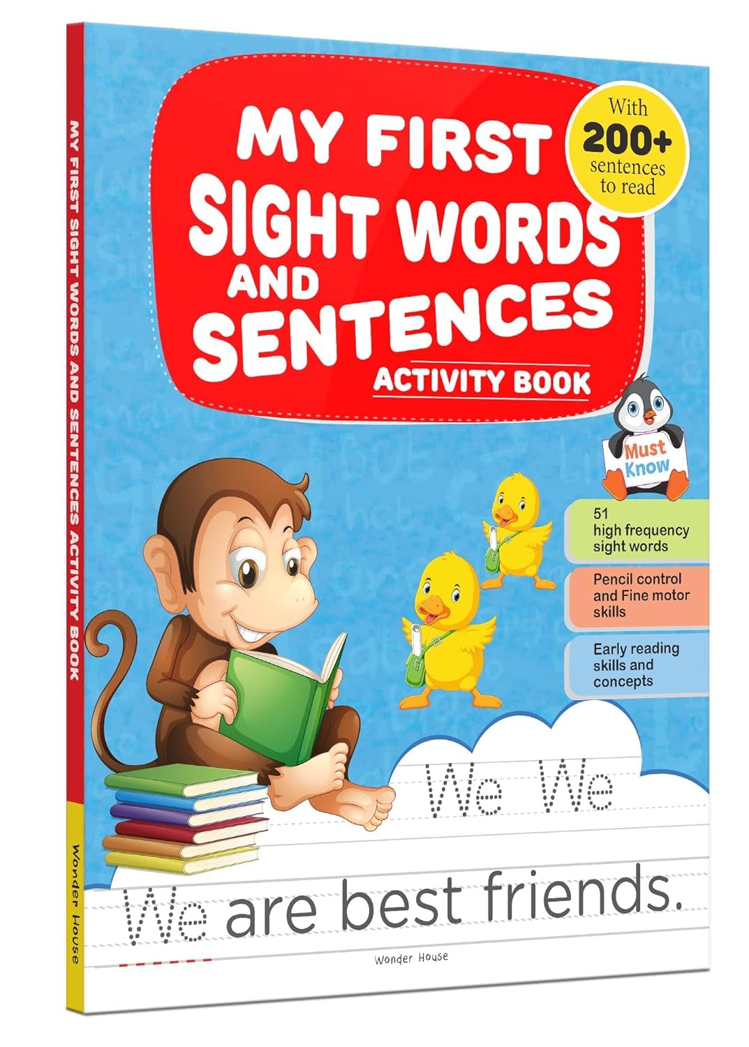 MY FIRST SIGHT WORDS AND SENTENCES: ACTIVITY BOOK FOR CHILDREN -  BOOKS