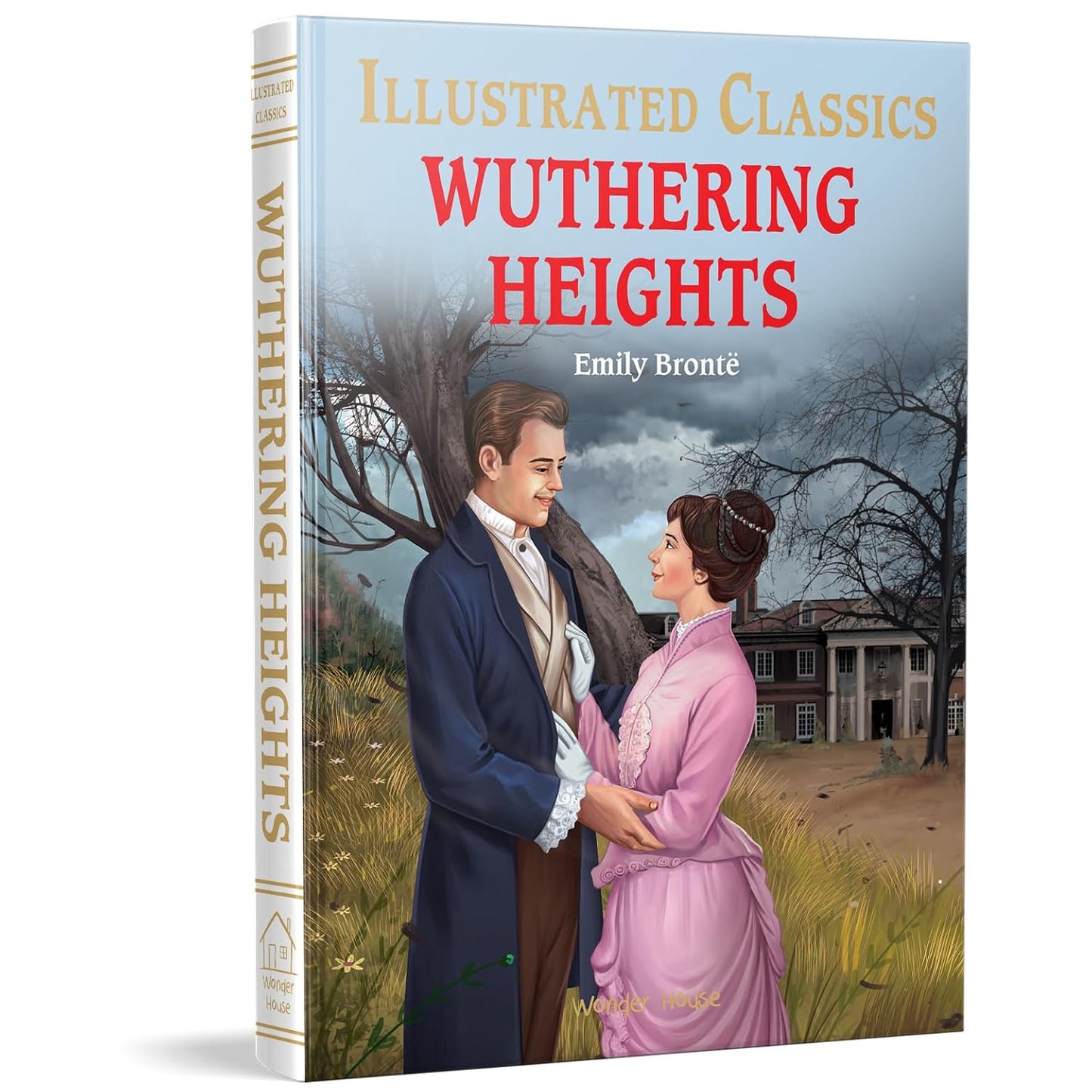 WUTHERING HEIGHTS: ILLUSTRATED ABRIDGED CHILDREN CLASSIC ENGLISH NOVEL WITH REVIEW QUESTIONS (HARDBA - EMILY BRONTË