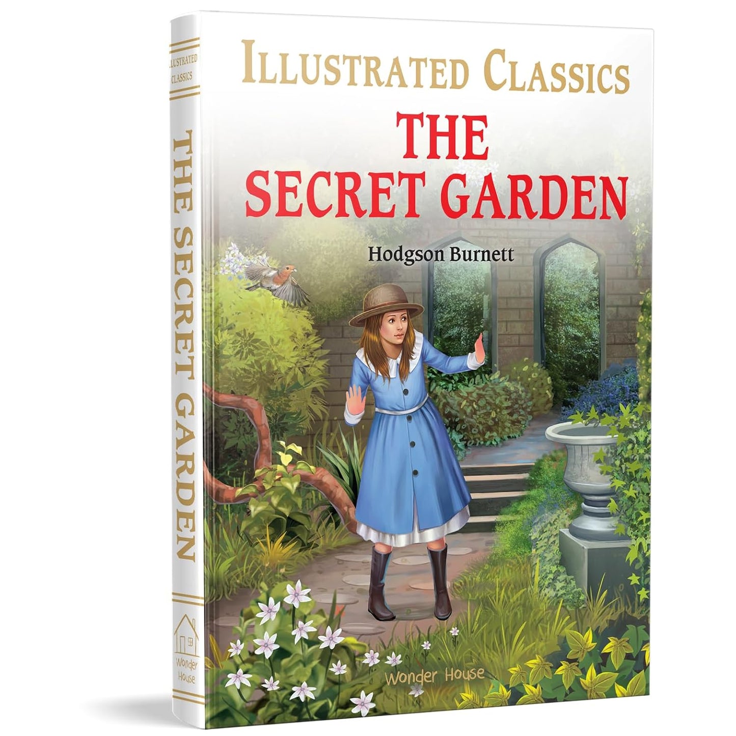 THE SECRET GARDEN  : ILLUSTRATED ABRIDGED CHILDREN CLASSIC ENGLISH NOVEL WITH REVIEW QUESTIONS (HARD - FRANCES HODGSON BURNETT