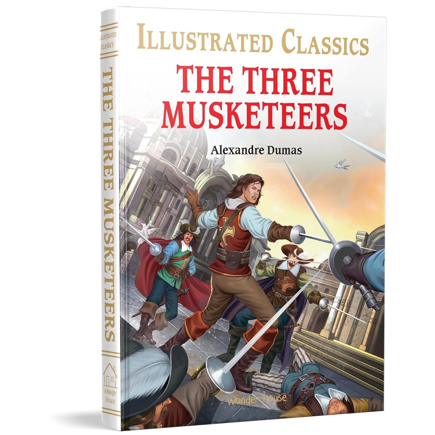 THE THREE MUSKETEERS : ILLUSTRATED ABRIDGED CHILDREN CLASSIC ENGLISH NOVEL WITH REVIEW QUESTIONS (HA - ALEXANDRE DUMAS