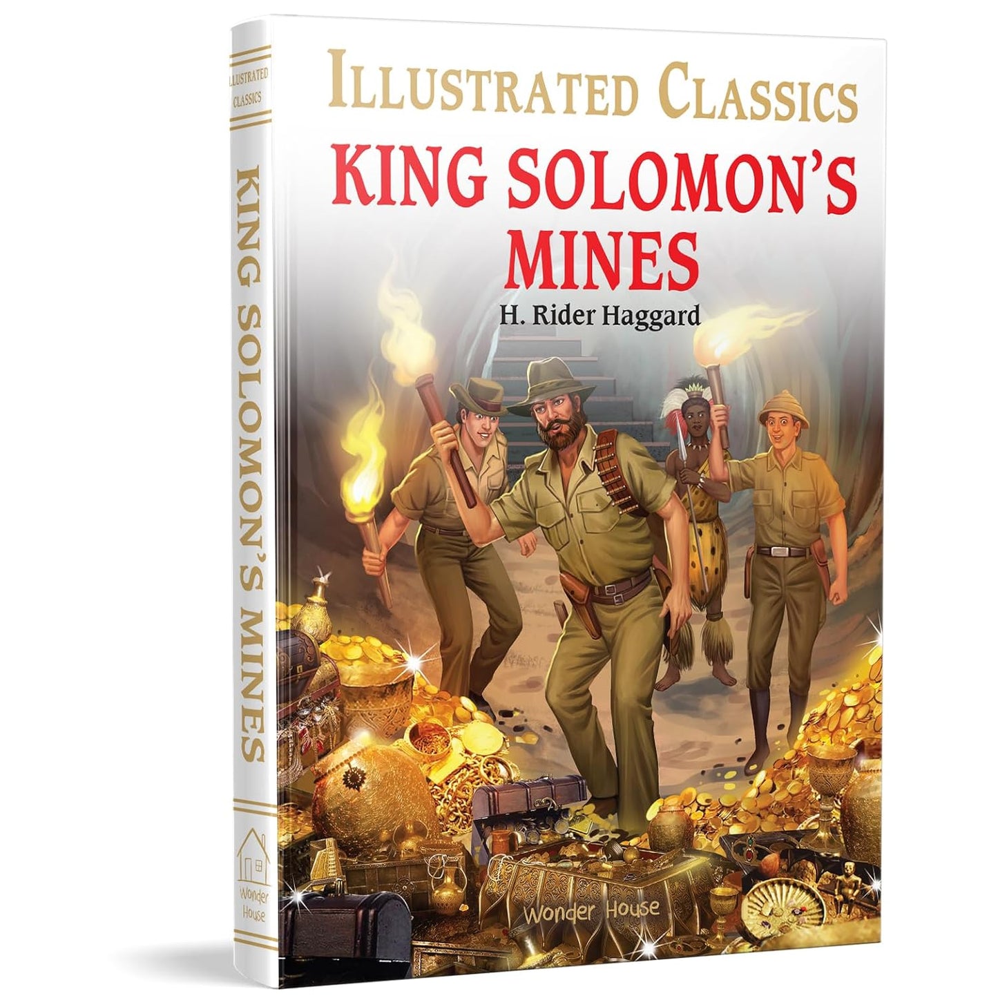 KING SOLOMONS MINES : ILLUSTRATED ABRIDGED CHILDREN CLASSIC ENGLISH NOVEL WITH REVIEW QUESTIONS (HA - H. RIDER HAGGARD