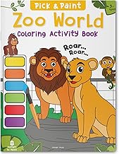 PICK AND PAINT COLORING ACTIVITY BOOK FOR KIDS: ZOO WORLD - WONDER HOUSE BOOKS