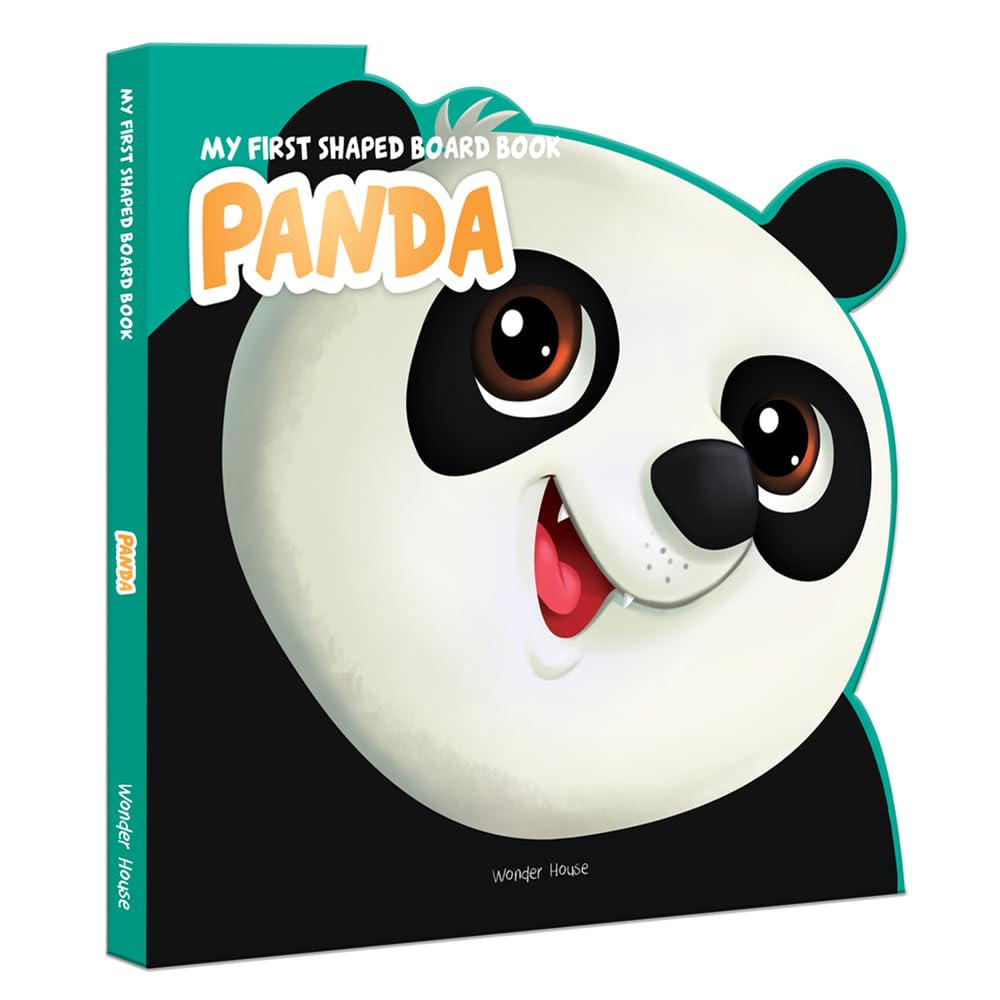 MY FIRST SHAPED BOARD BOOK - PANDA, DIE-CUT ANIMALS, PICTURE BOOK FOR CHILDREN -  BOOKS
