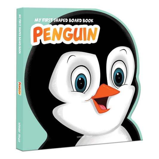 MY FIRST SHAPED BOARD BOOK - PENGUIN, DIE-CUT ANIMALS, PICTURE BOOK FOR CHILDREN -  BOOKS