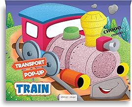POP-UP TRANSPORT - TRAIN - GORGEOUSLY ILLUSTRATED POP-UP BOOK FOR CHILDREN - LEARN ABOUT THE WORLD O - WONDER HOUSE BOOKS