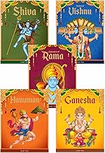 CHILDRENS FIRST MYTHOLOGY STORIES - PACK OF 5 BOOKS (RAM, SHIVA, HANUMAN, GANESHA, VISHNU) - WONDER HOUSE BOOKS
