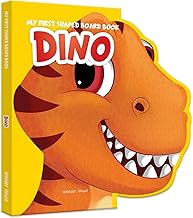 MY FIRST SHAPED BOARD BOOK: ILLUSTRATED DINO - ANIMAL PICTURE BOOK FOR KIDS AGE 2+ BOARD BOOK - WONDER HOUSE BOOKS