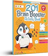 201 BRAIN BOOSTER ACTIVITY BOOK - FUN ACTIVITIES AND EXERCISES FOR CHILDREN: TRACING & PATTERN, COLO - WONDER HOUSE BOOKS