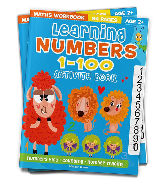 LEARNING NUMBERS 1-100 ACTIVITY BOOK: FUN EARLY LEARNING AND INTERACTIVE BOOK FOR CHILDREN -  BOOKS