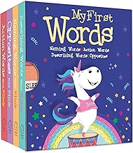 MY FIRST WORDS: NAMING WORDS, ACTION WORDS, DESCRIBING WORDS, OPPOSITE WORDS - BOX SET OF 4 BOARD BO - FARZANA SARUP