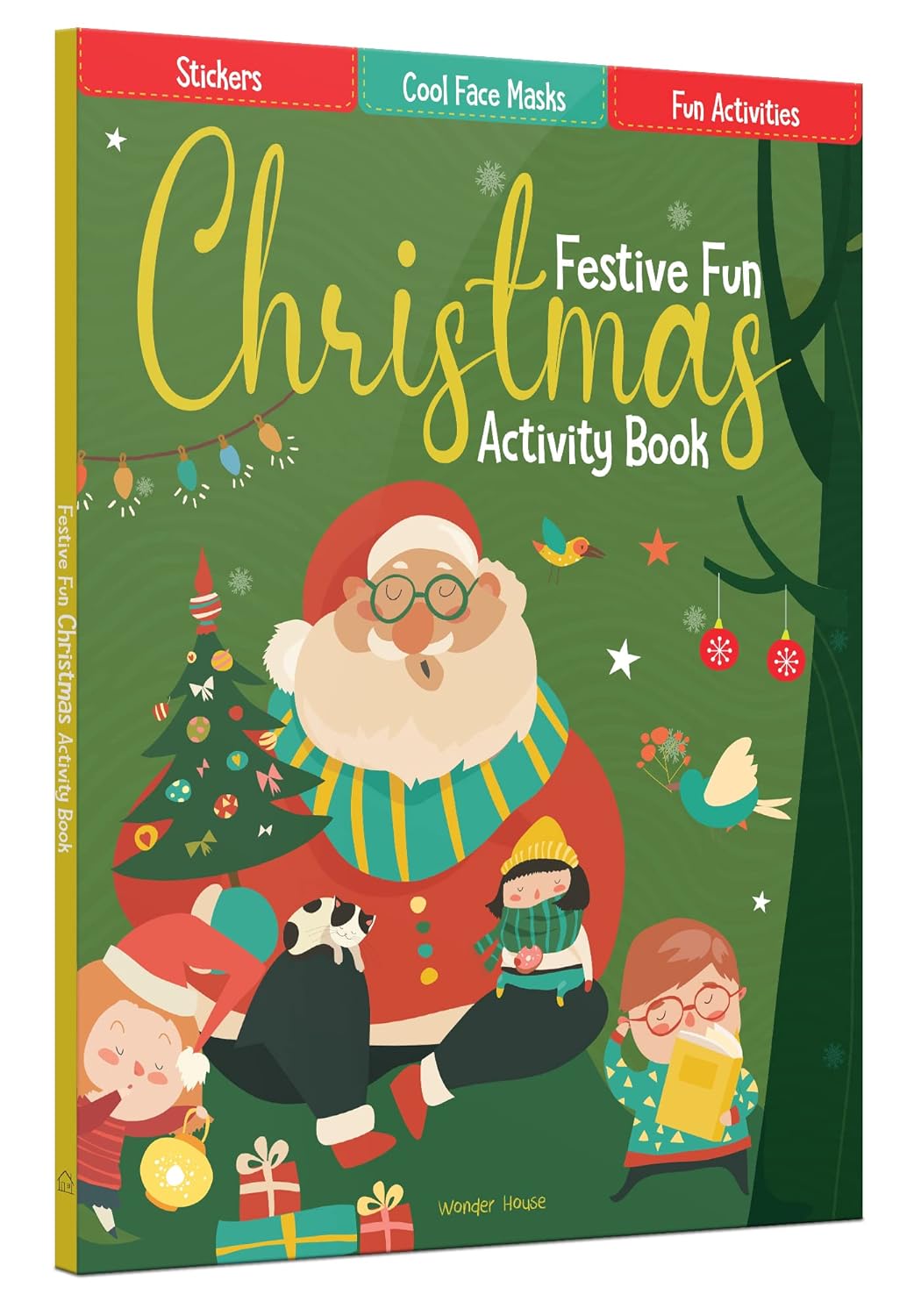 CHRISTMAS ACTIVITY BOOK FOR CHILDREN - FESTIVE FUN - WONDER HOUSE BOOKS
