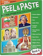 PEEL & PASTE - PICTORIAL STICKER BOOK FOR SCHOOL PROJECTS - BOOK 4 - WONDER HOUSE BOOKS