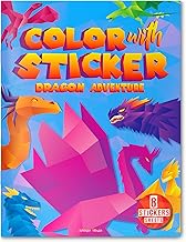 COLOR WITH STICKER - DRAGON ADVENTURE - WONDER HOUSE BOOKS