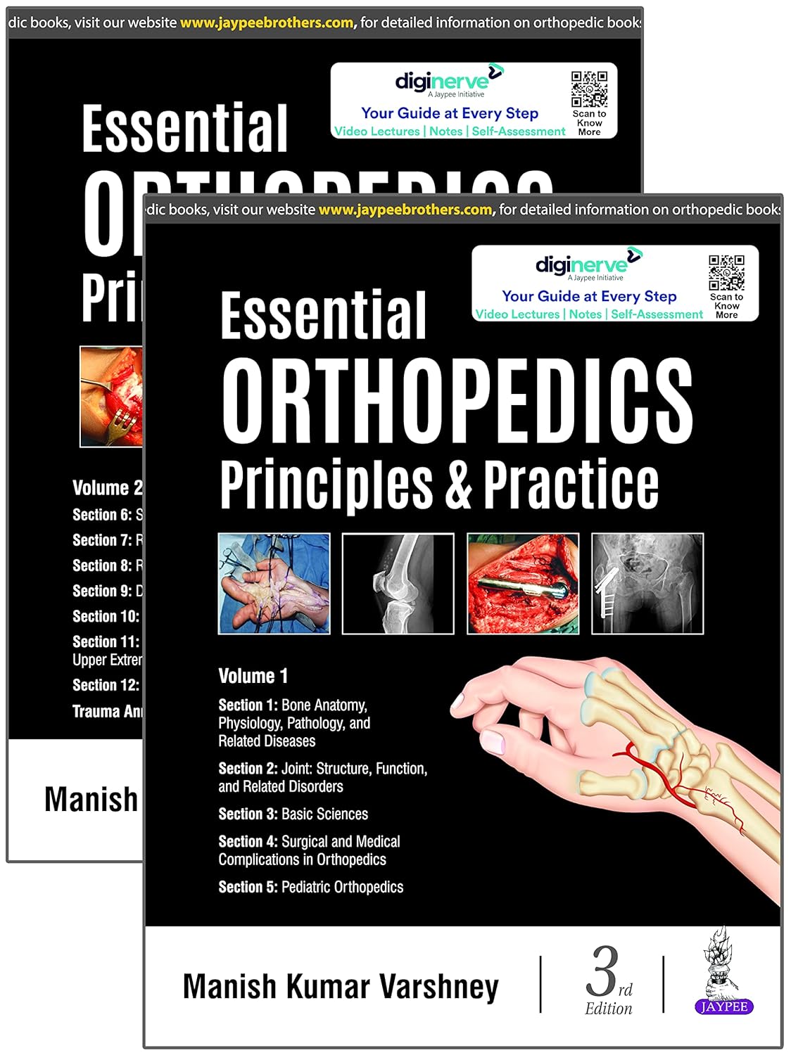 ESSENTIAL ORTHOPEDICS  (2 VOLUMES) PRINCIPLES & PRACTICE 3RD/2025 - MANISH KUMAR VARSHNEY