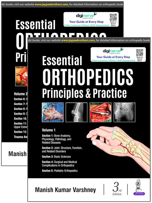 ESSENTIAL ORTHOPEDICS  (2 VOLUMES) PRINCIPLES & PRACTICE 3RD/2025 - MANISH KUMAR VARSHNEY
