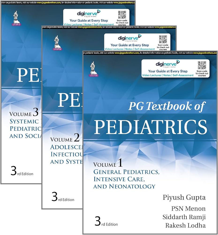 PG Textbook of Pediatrics 3rd/2022 (3 Vols)