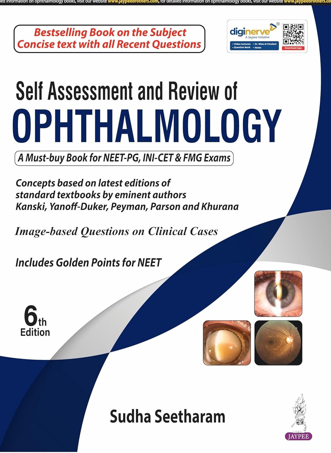 SELF ASSESSMENT & REVIEW OF OPHTHALMOLOGY 6TH/2025 - SUDHA SEETHARAM