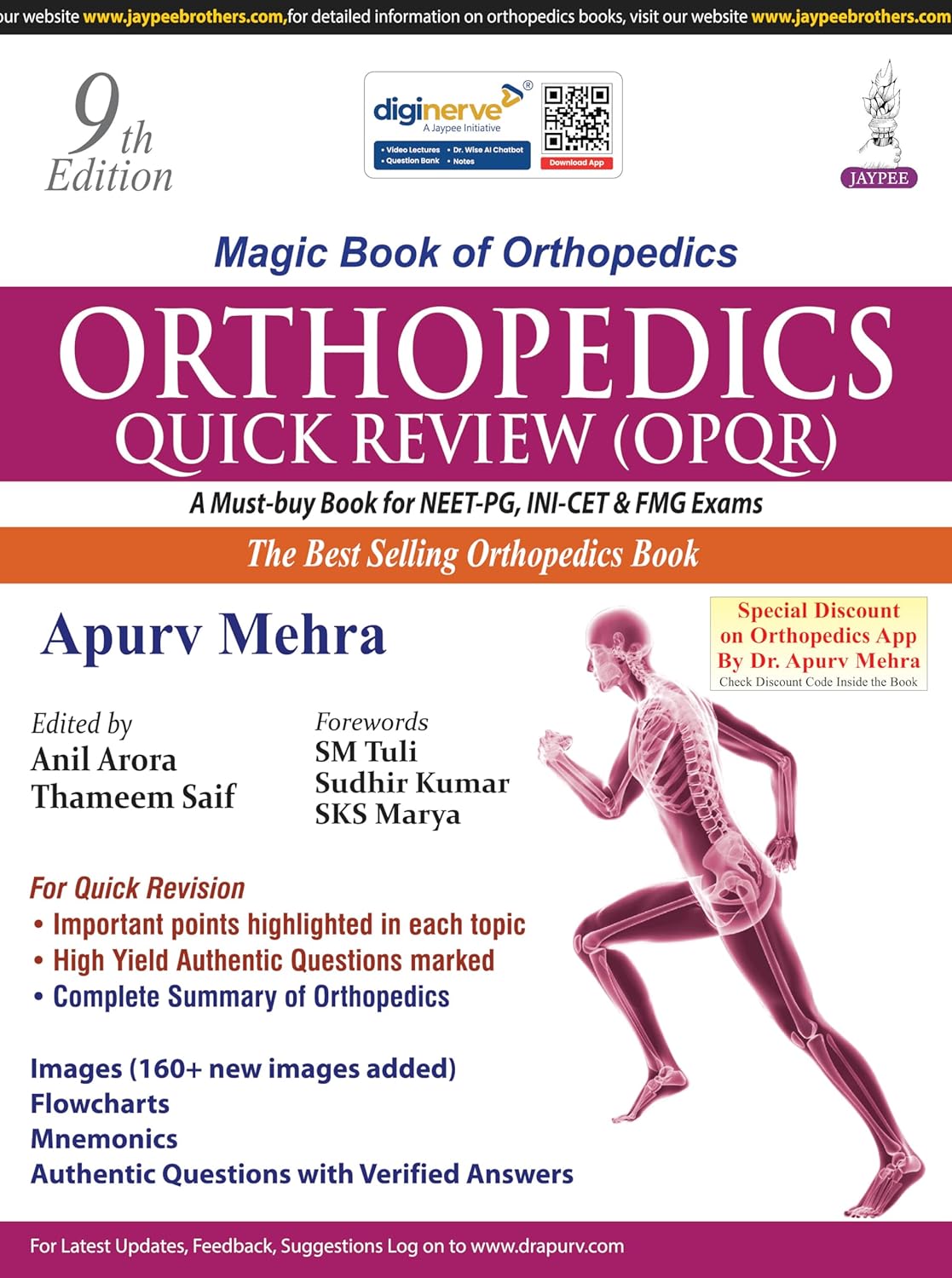 ORTHOPEDICS QUICK REVIEW (OPQR) 9TH/2025 - APURV MEHRA
