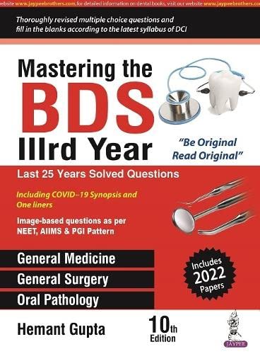 Mastering the BDS IIIrd Year 10TH/2023