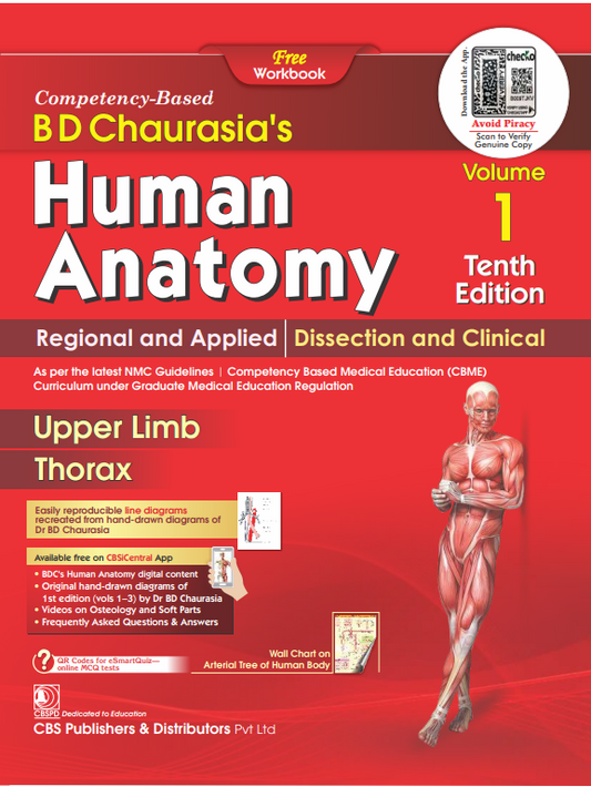 Chaurasias Human Anatomy Upper Limb & Thorax 10th/2025 (Vol 1)