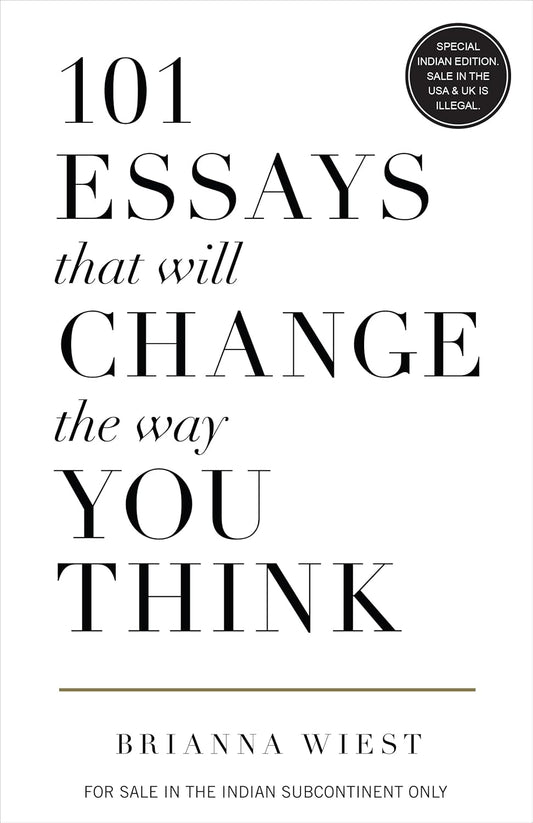 101 Essays That Will Change The Way You Think (English) - Brianna Wiest