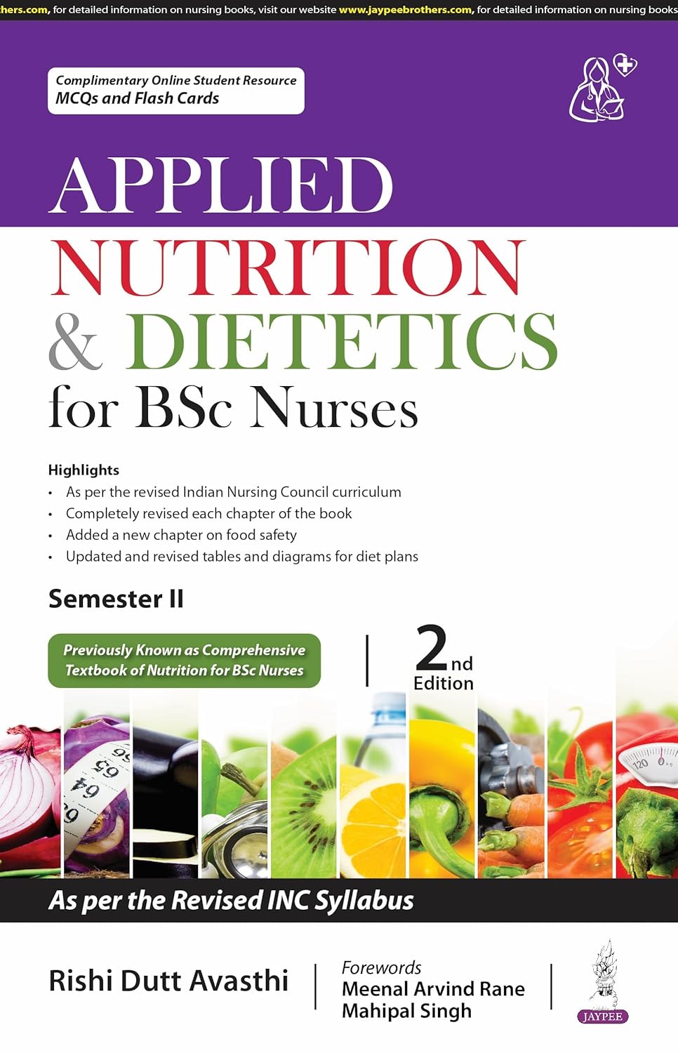 APPLIED NUTRITION & DIETETICS FOR BSC NURSES 2ND/2025 - RISHI DUTT AVASTHI