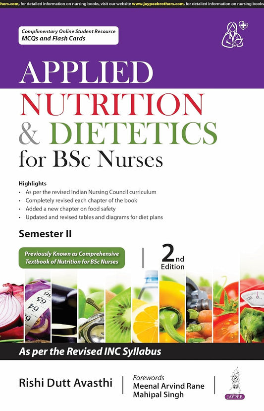 APPLIED NUTRITION & DIETETICS FOR BSC NURSES 2ND/2025 - RISHI DUTT AVASTHI