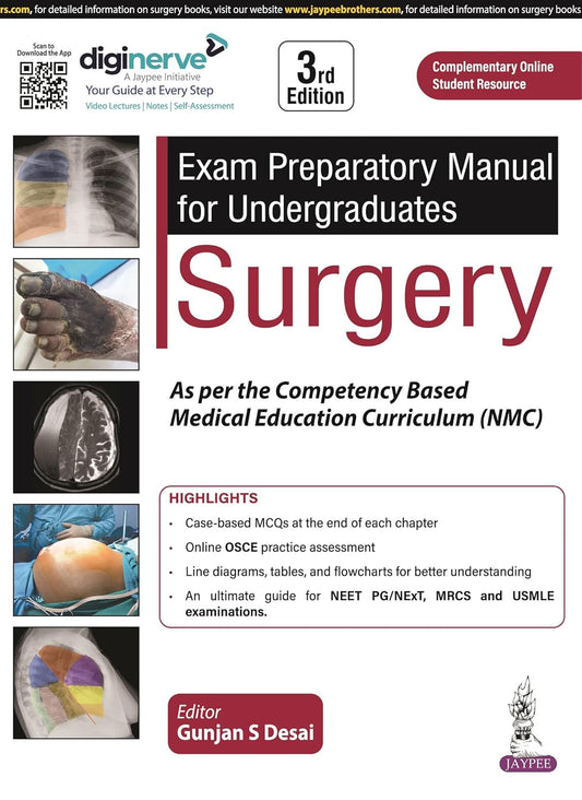 EXAM PREPARATORY MANUAL FOR UNDERGRADUATES SURGERY 3RD/2026 - GUNJAN S DESAI