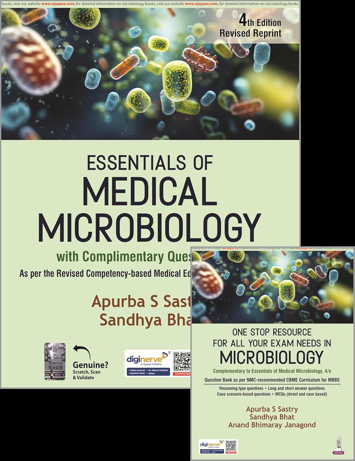 ESSENTIALS OF MEDICAL MICROBIOLOGY WITH COMPLIMENTARY QUESTION BOOK 4TH/2026 - APURBA SANKAR SASTRY