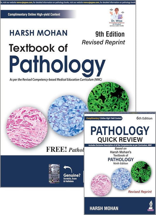 TEXTBOOK OF PATHOLOGY (FREE PATHOLOGY QUICK REVIEW) 9TH/2026 - HARSH MOHAN