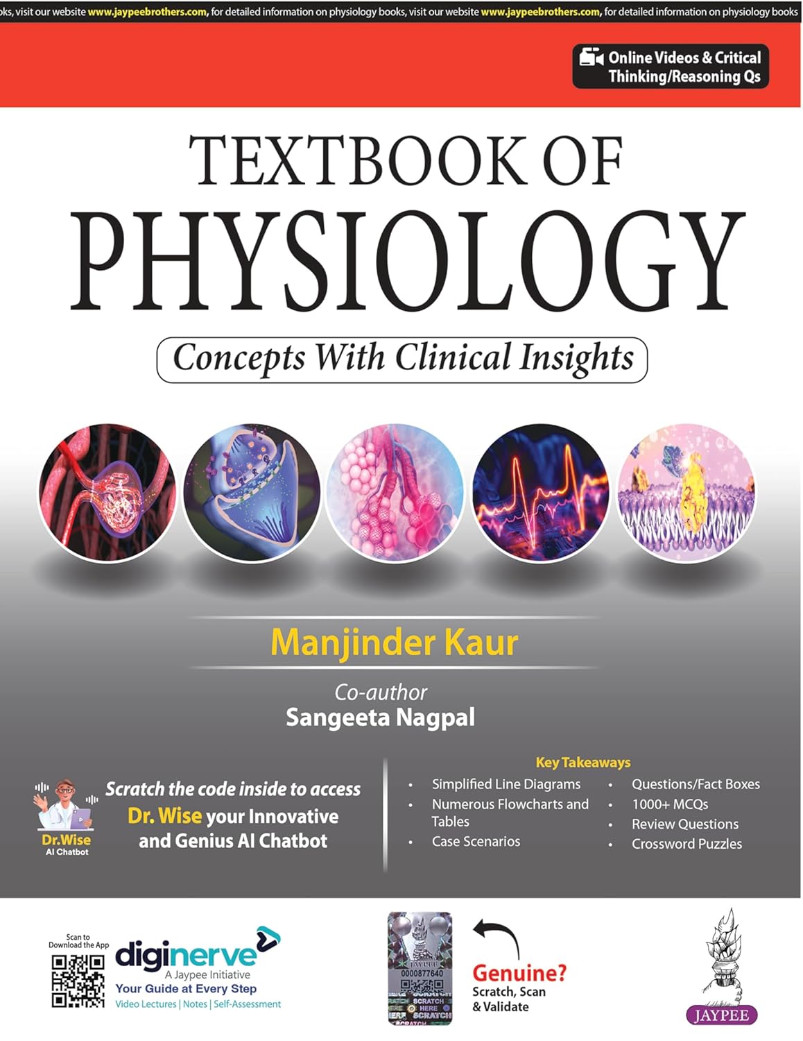 TEXTBOOK OF PHYSIOLOGY CONCEPTS WITH CLINICAL INSIGHTS 1ST/2025 - MANJINDER KAUR