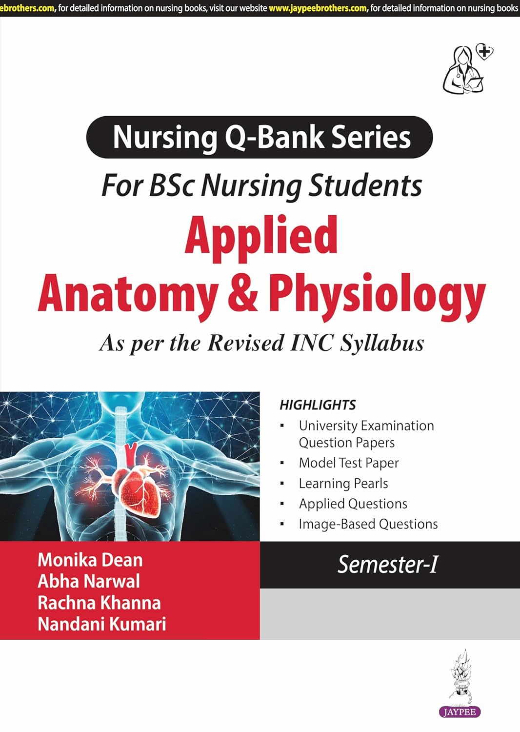 APPLIED ANATOMY & PHYSIOLOGY (NURSING Q-BANK SERIES FOR BSC NURSING STUDENTS) 1ST/2025 - MONIKA DEAN