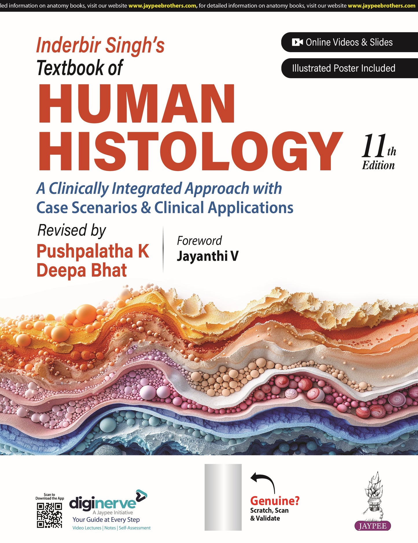 Inderbir Singh’s Textbook of Human Histology 11TH/2025