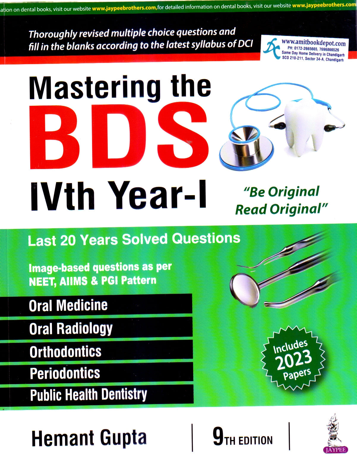 Mastering the BDS IVth Year-I 9th/2024