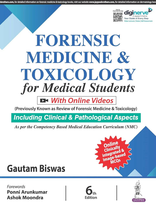 FORENSIC MEDICINE & TOXICOLOGY FOR MEDICAL STUDENTS (6TH 2024)