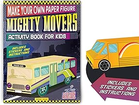 MAKE YOUR OWN PAPER FIGURE - MIGHTY MOVERS (ACTIVITY BOOK FOR KIDS) - WONDER HOUSE BOOKS