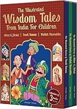 THE ILLUSTRATED WISDOM TALES FROM INDIA FOR CHILDREN (BOXED SET OF 3 BOOKS)-TENALI RAMA |AKBAR AND B - WONDER HOUSE