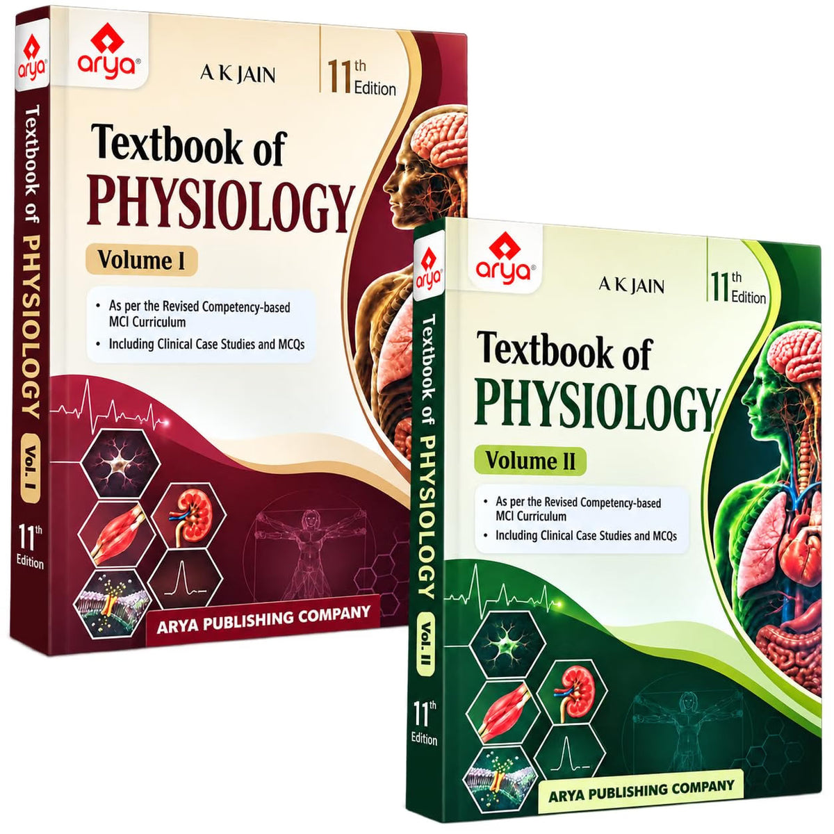 TEXTBOOK OF PHYSIOLOGY 2 VOL SETS 11TH/2026- AK JAIN