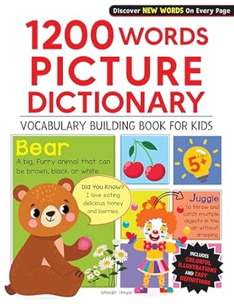 1200 WORDS PICTURE DICTIONARY - WONDER HOUSE BOOKS