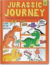 JURASSIC JAMBOREE DINOSAUR STICKER ACTIVITY BOOK FOR KIDS - WONDER HOUSE