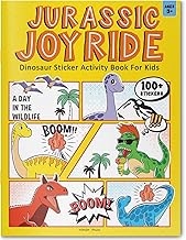 JURASSIC JOYRIDE DINOSAUR STICKER ACTIVITY BOOK FOR KIDS - WONDER HOUSE