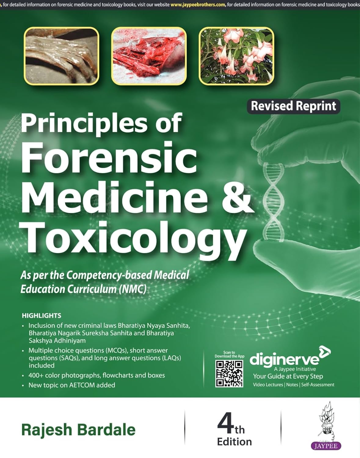 PRINCIPLES OF FORENSIC MEDICINE & TOXICOLOGY 4TH/2025 - RAJESH BARDALE
