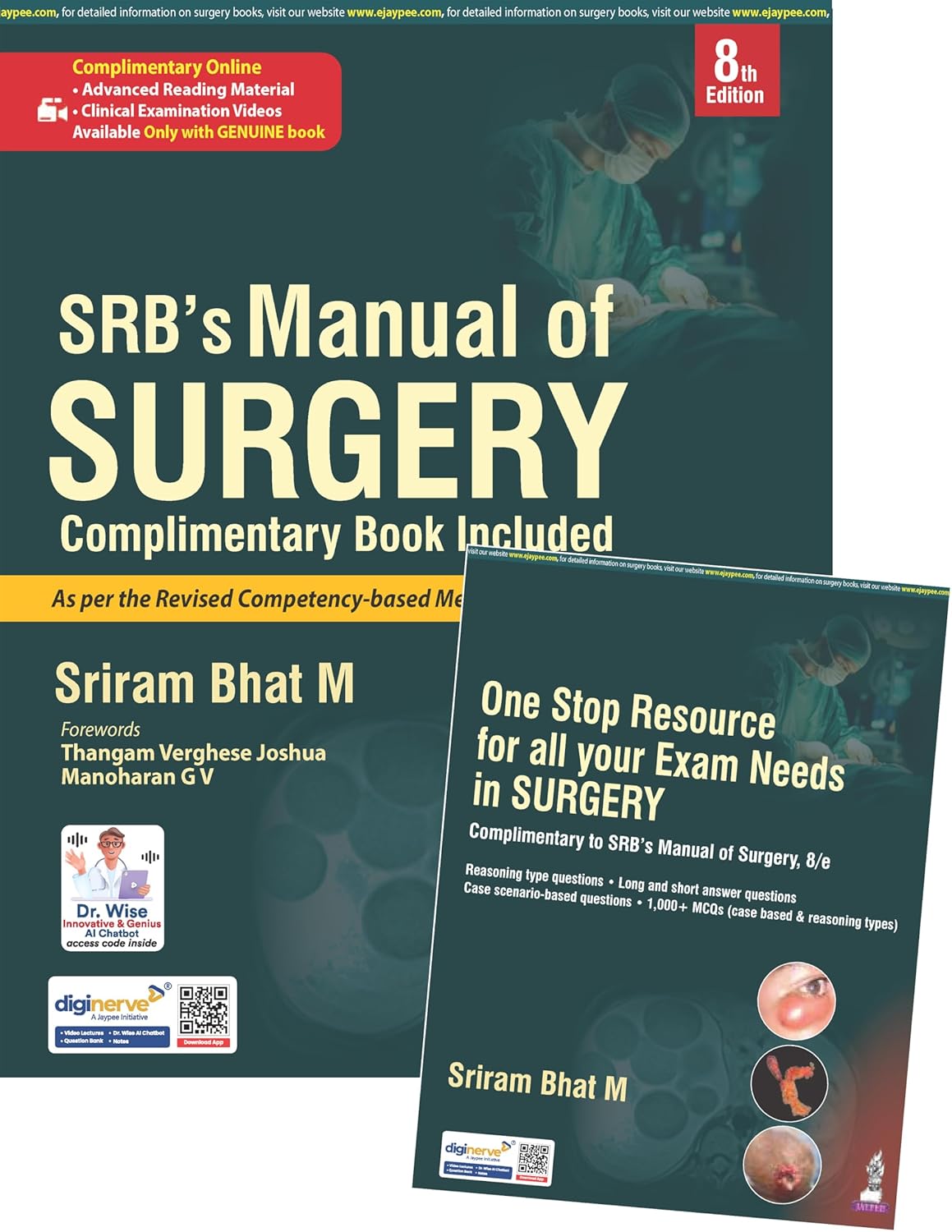SRB'S MANUAL OF SURGERY COMPLIMENTARY BOOK INCLUDED 8TH/2026 - SRIRAM BHAT M