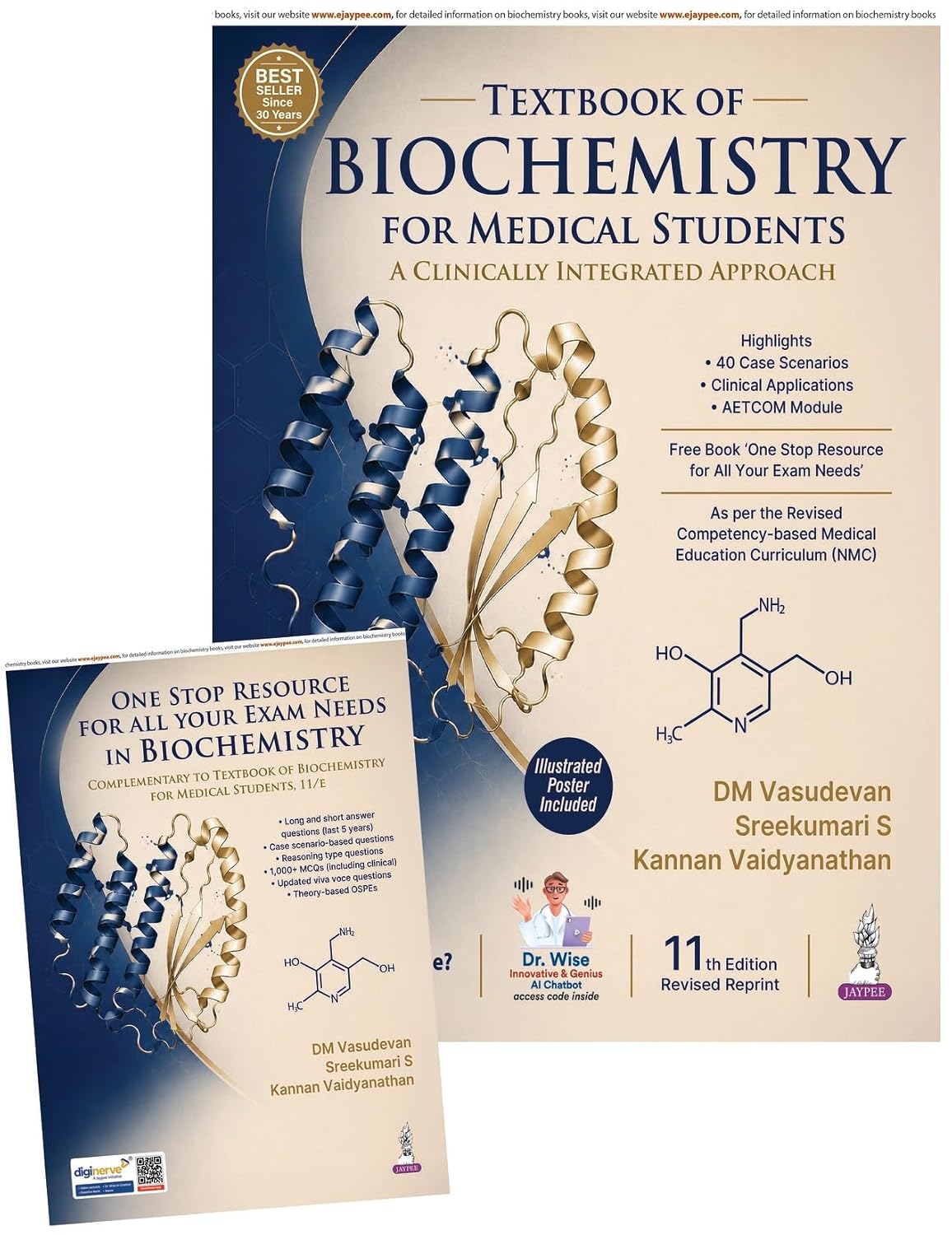 TEXTBOOK OF BIOCHEMISTRY FOR MEDICAL STUDENTS 11TH/2026- DM VASUDEVAN