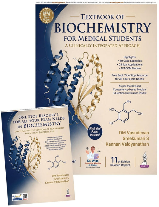 TEXTBOOK OF BIOCHEMISTRY FOR MEDICAL STUDENTS 11TH/2026- DM VASUDEVAN