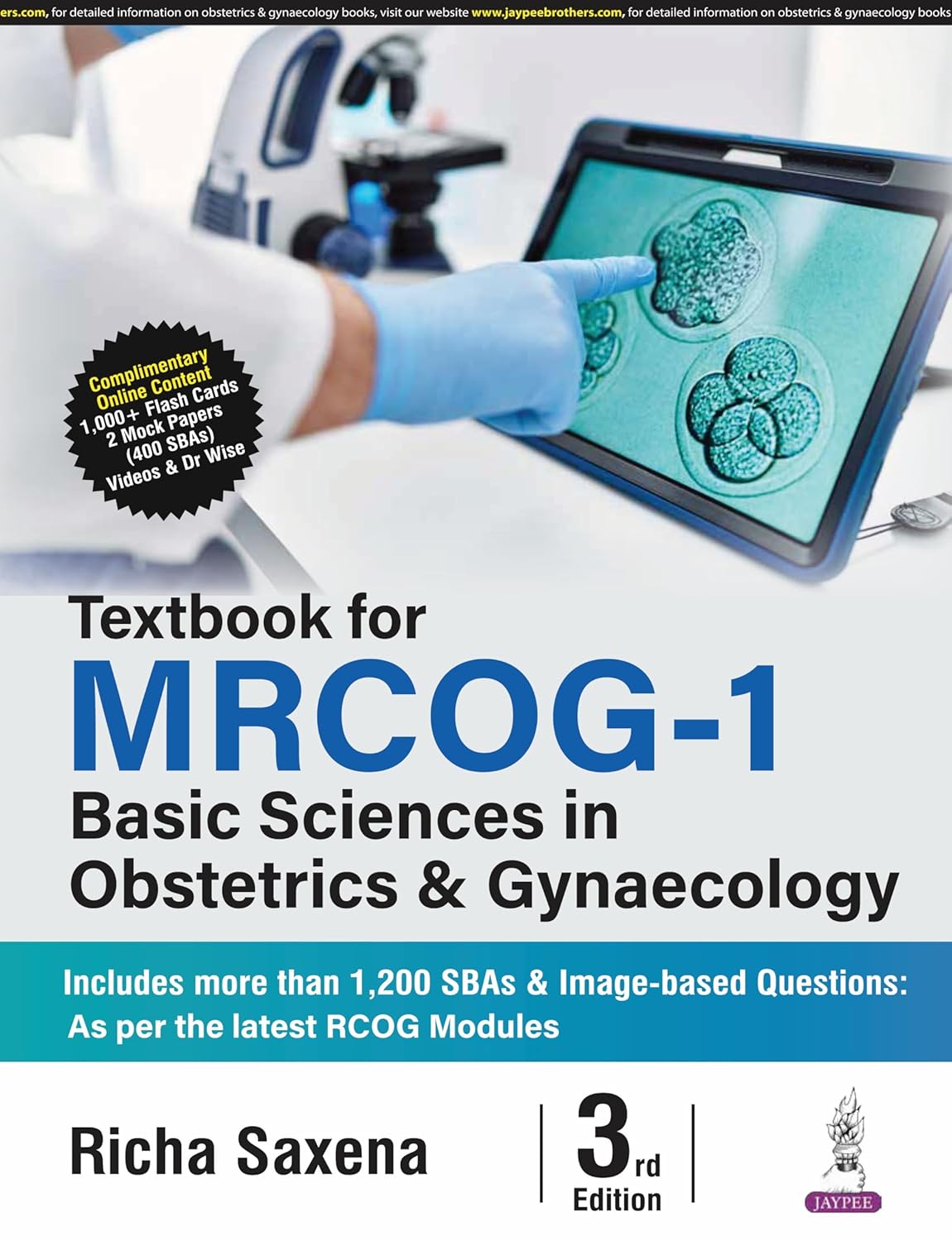 TEXTBOOK FOR MRCOG-1: BASIC SCIENCES IN OBSTETRICS & GYNAECOLOGY 3RD/2025 - RICHA SAXENA