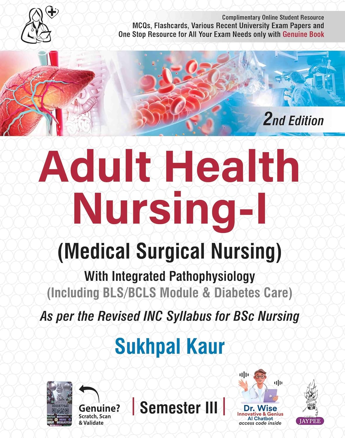 ADULT HEALTH NURSING-I (MEDICAL SURGICAL NURSING) 2ND/2026 - SUKHPAL KAUR